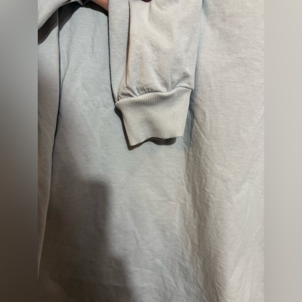 Gymshark Legacy Long Sleeve Top in Fresh Blue- oversized fit sz L - Picture 6 of 11